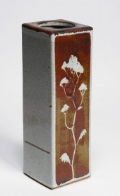 GLAZED STONEWARE VASE BY DENNI