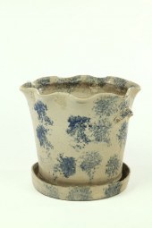 GLAZED YELLOW CLAY SPONGE DECO