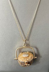 GLENAAN 14K YELLOW GOLD AND DI