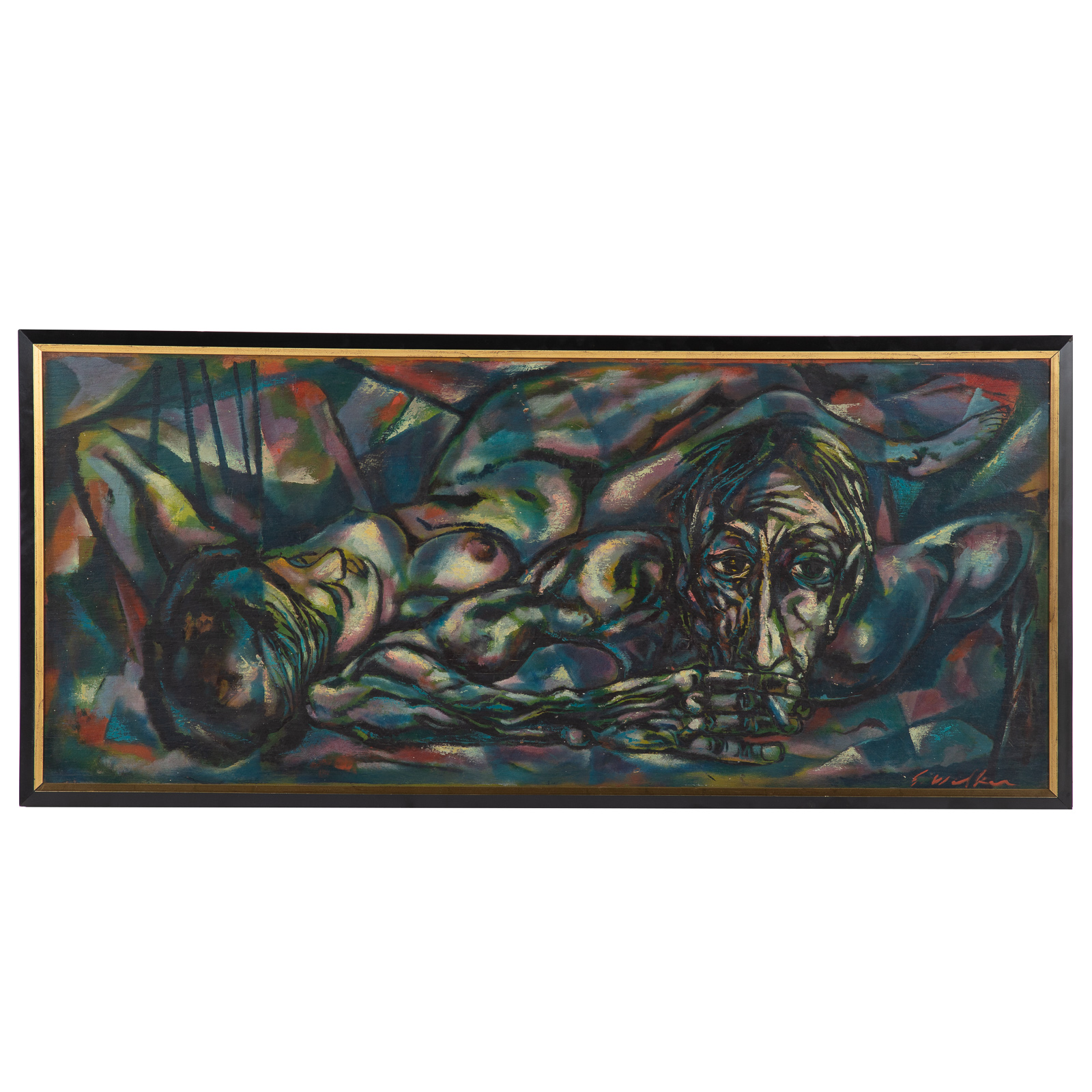 GLENN WALKER. "IN THE ROOM," OIL