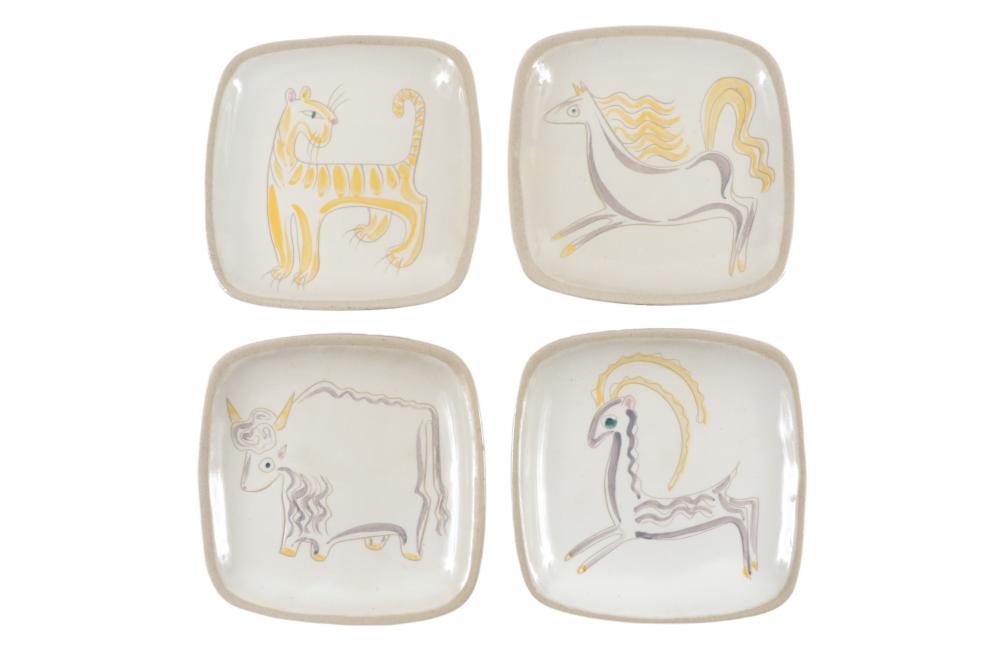 GLIDDEN ART POTTERY PLATESGlidden