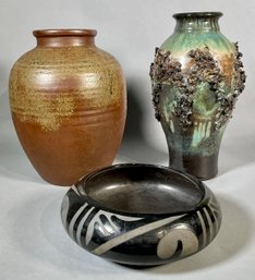 Glit Iceland Pottery textured green