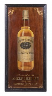 GLOAG SCOTCH WHISKY SIGN (WITH