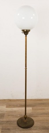 GLOBE FLOOR LAMPBrass floor la