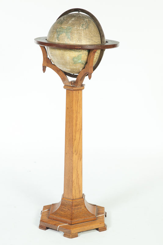 GLOBE ON STAND.  Cheney's