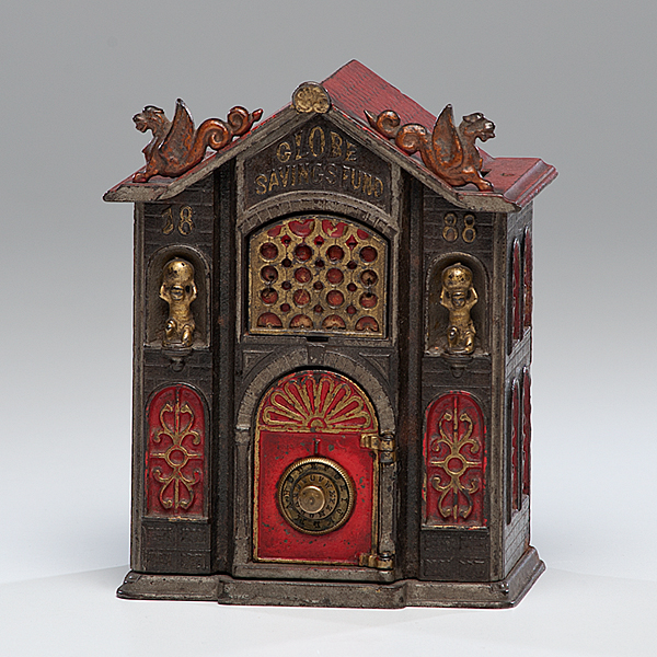 Globe Savings Fund Cast Iron Bank