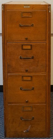 GLOBE WERNECKE OAK FOUR-DRAWER