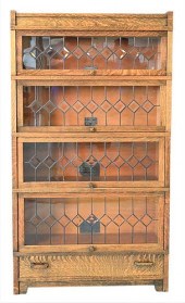 GLOBE WERNICKE ART MISSION OAK