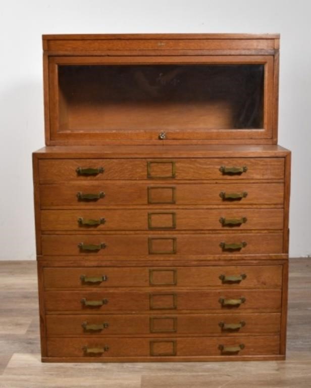 GLOBE-WERNICKE BOOKCASE TOP MAP