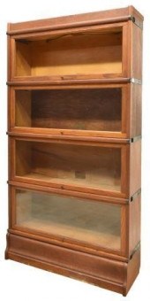 GLOBE-WERNICKE CO. OAK 4-STACK