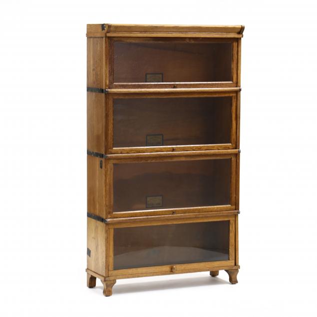 GLOBE-WERNICKE FOUR-STACK OAK