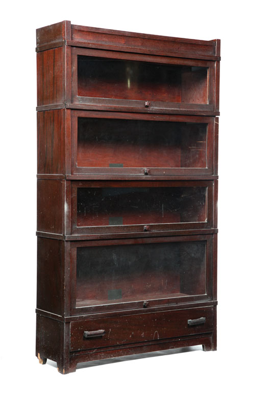 GLOBE-WERNICKE STACKED BOOKCASE.
