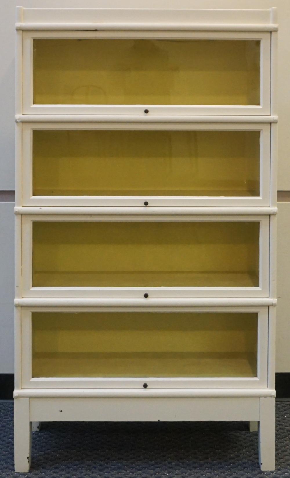 GLOBE-WERNICKE WHITE PAINTED WOOD