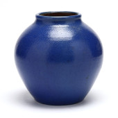 GLOBULAR LOW VASE, C.R. AUMAN
