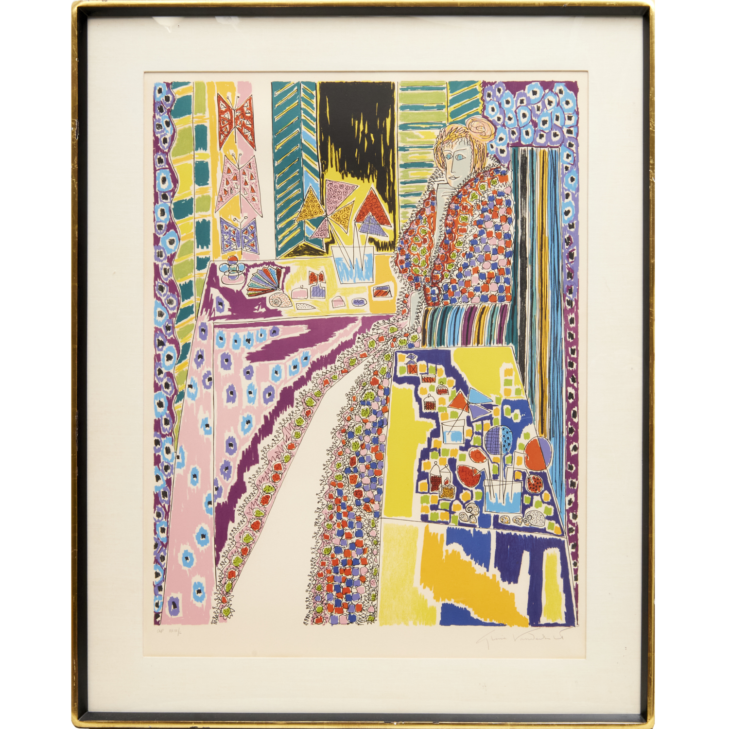 GLORIA VANDERBILT, LITHOGRAPH