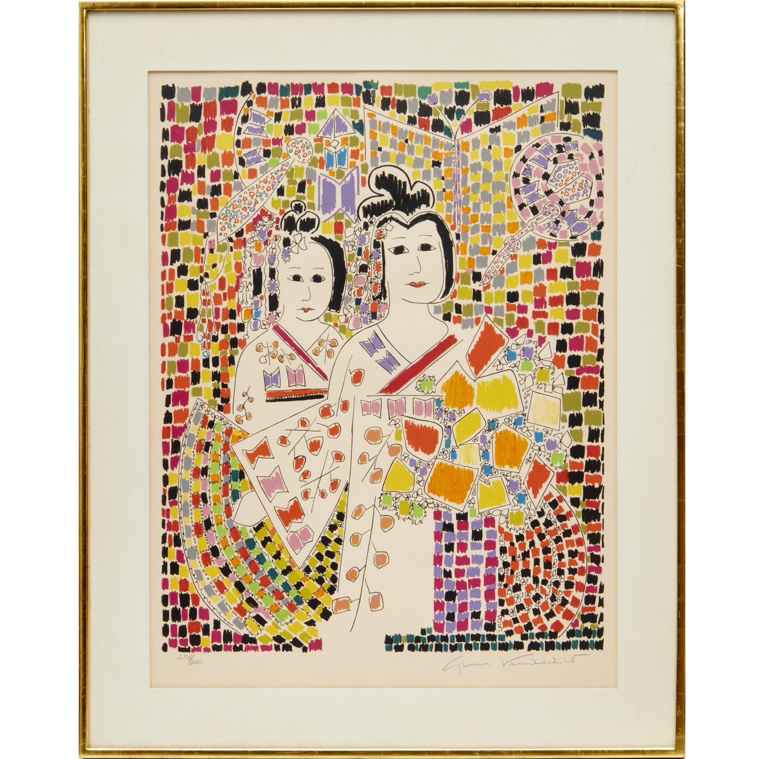 GLORIA VANDERBILT, LITHOGRAPH