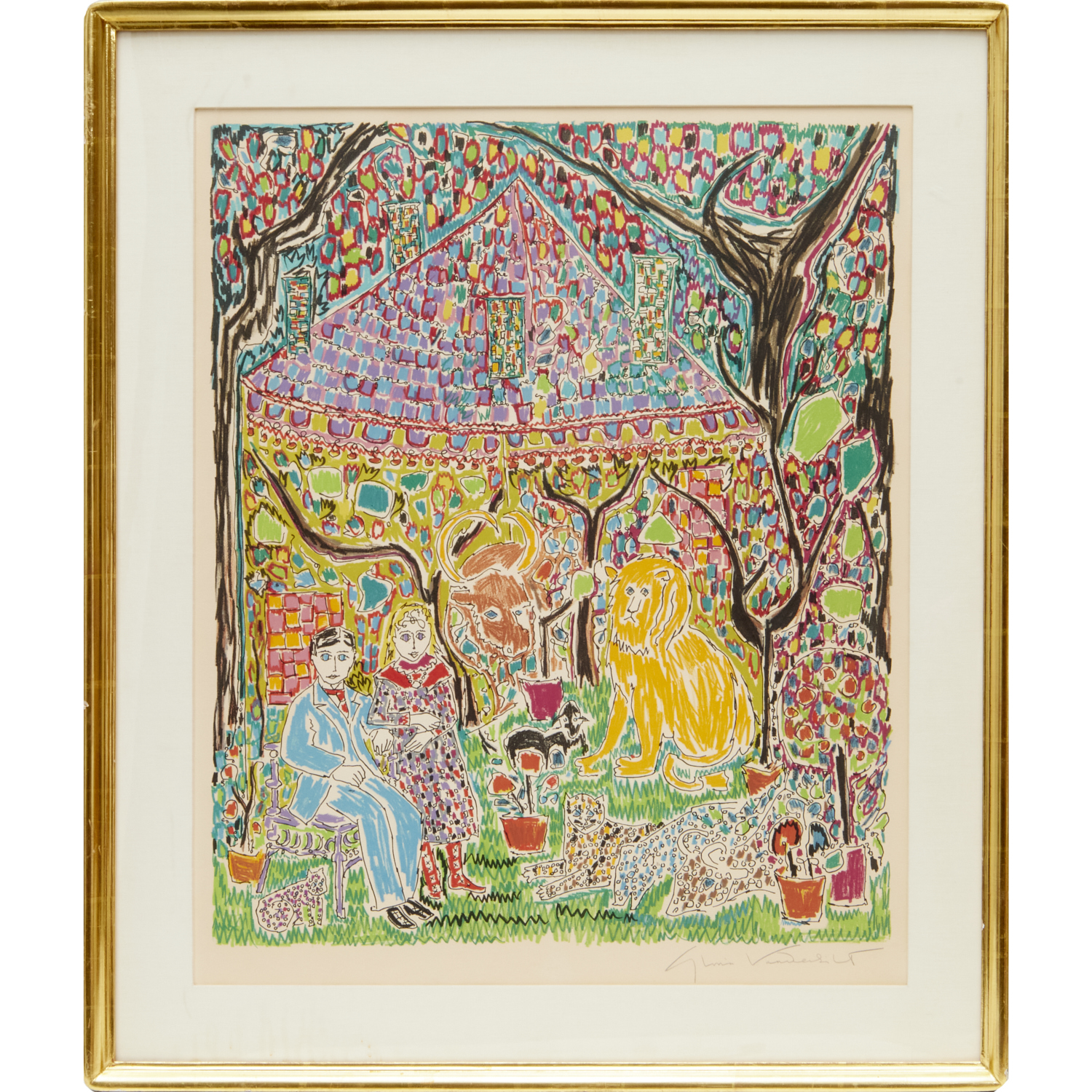 GLORIA VANDERBILT, LITHOGRAPH