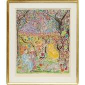 GLORIA VANDERBILT, LITHOGRAPH