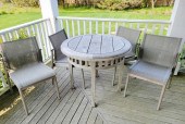 GLOSTER OUTDOOR TEAK CIRCULAR