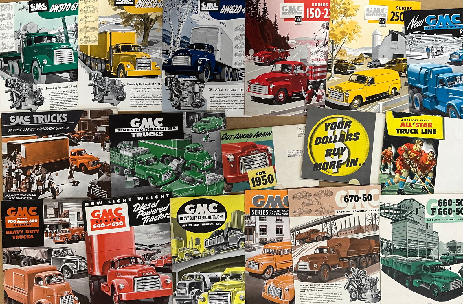 GMC TRUCK BROCHURES FROM 1949 -