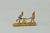 GNOMES SAWING WOOD PENNY TOY M