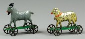 GOAT AND LAMB TIN PULL TOYS Lo