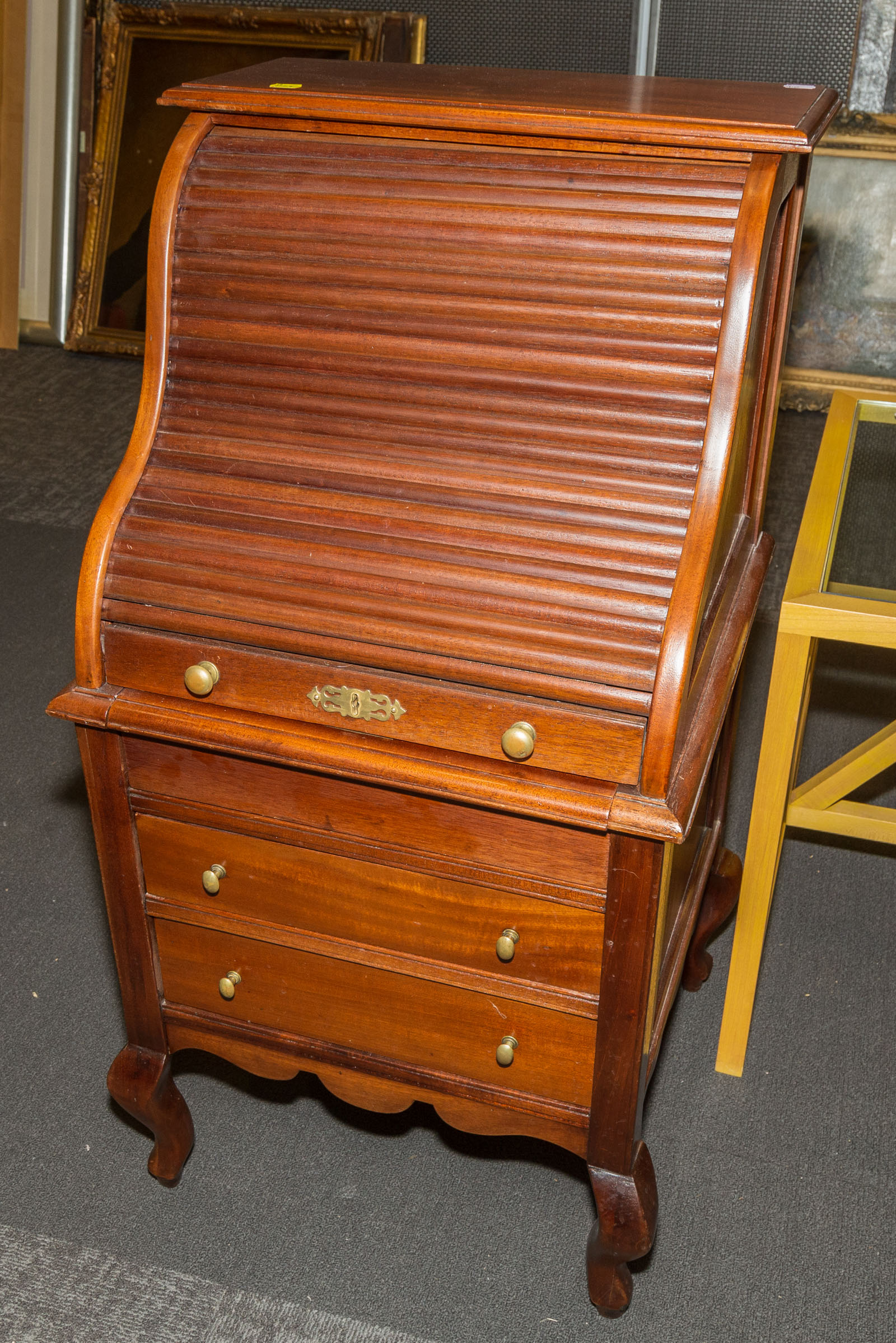 GODEY & SONS PETITE WALNUT ROLL TOP