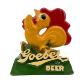 GOEBEL BEER CHALKWARE ROOSTER<