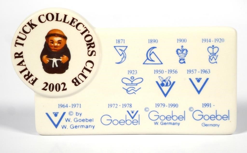 GOEBEL FRIAR TUCK TRADEMARK 2002