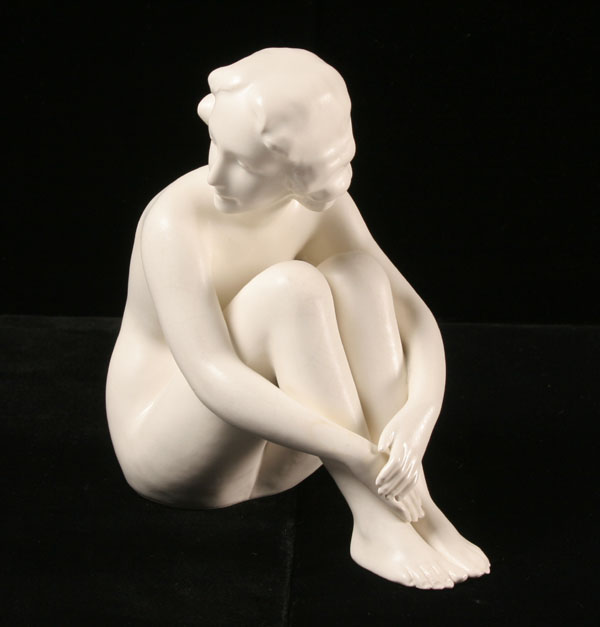Goebel porcelain seated nude female