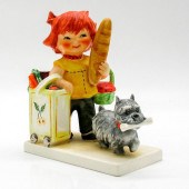 GOEBEL RED HEADS FIGURINE, LIT