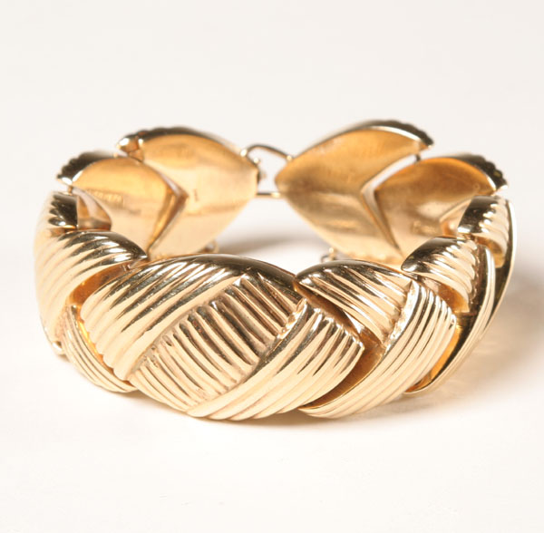 Gold 14K brite finish rope braid