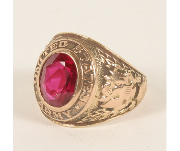 Gold 14K U.S. Army service ring