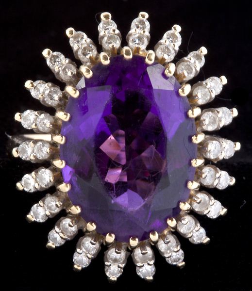 Gold and Amethyst Ringcentering