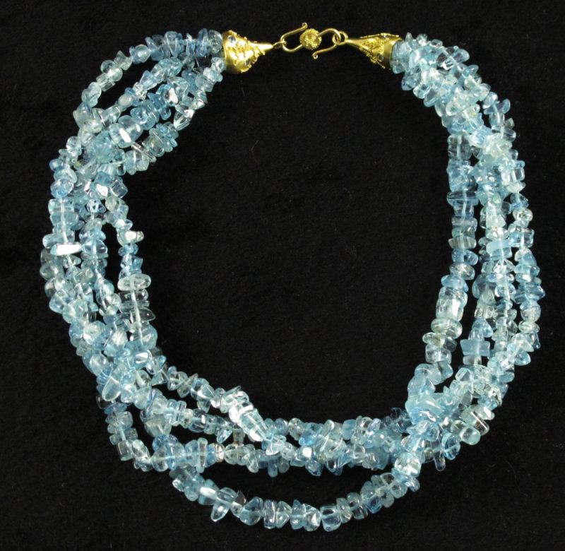 Gold and Aquamarine