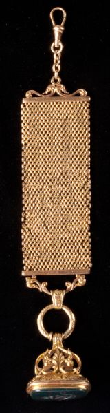 Gold and Bloodstone Watch Fob