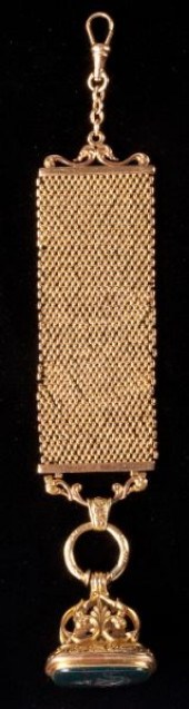 Gold and Bloodstone Watch Fob