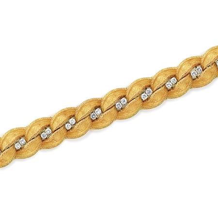 Gold and Diamond Bracelet,