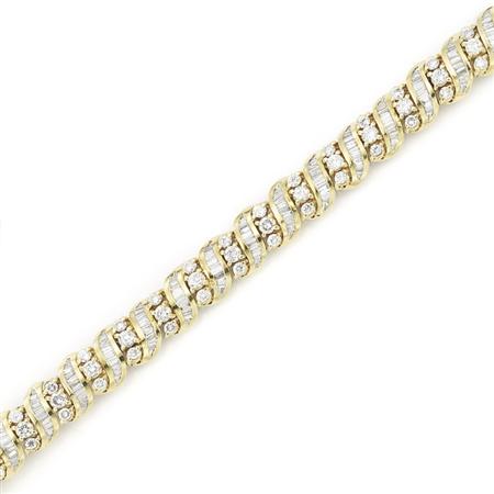 Gold and Diamond Bracelet 	 