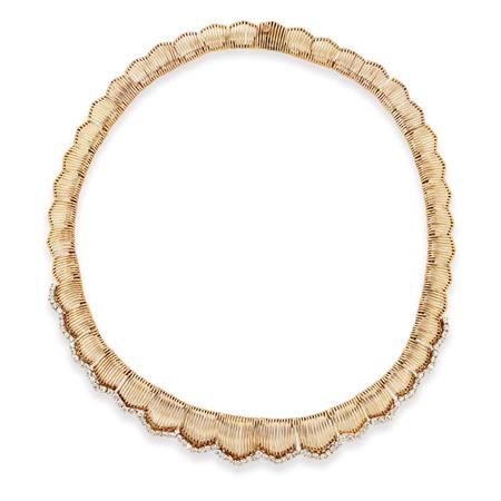 Gold and Diamond Necklace,