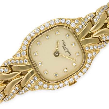 Gold and Diamond Wristwatch,