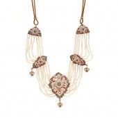 GOLD AND GEM-SET NECKLACE, IND