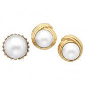 Gold and MabÃ© Pearl Ring and