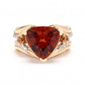 GOLD AND MADEIRA CITRINE RING