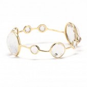 GOLD AND ROCK CRYSTAL QUARTZ R