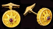 Gold and Ruby Cufflinks Michal