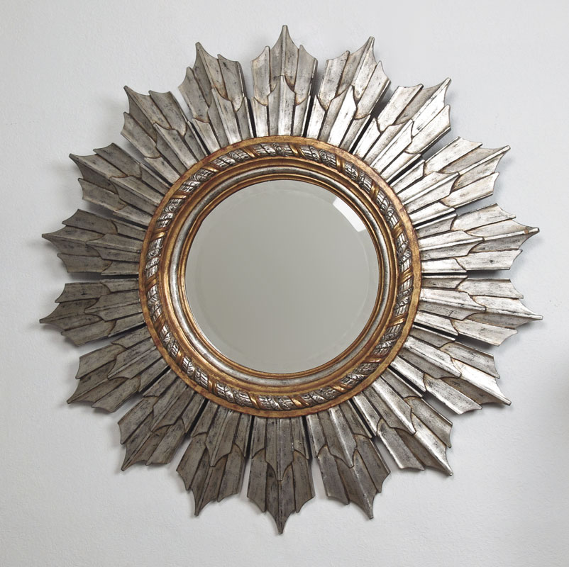 GOLD AND SILVER GILT SUNBURST