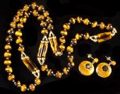 Gold and Tiger Eye Bead Neckla