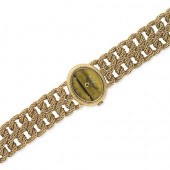 Gold and Tiger's-Eye Bracelet-