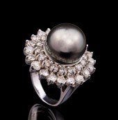 GOLD, BLACK TAHITIAN PEARL, DI